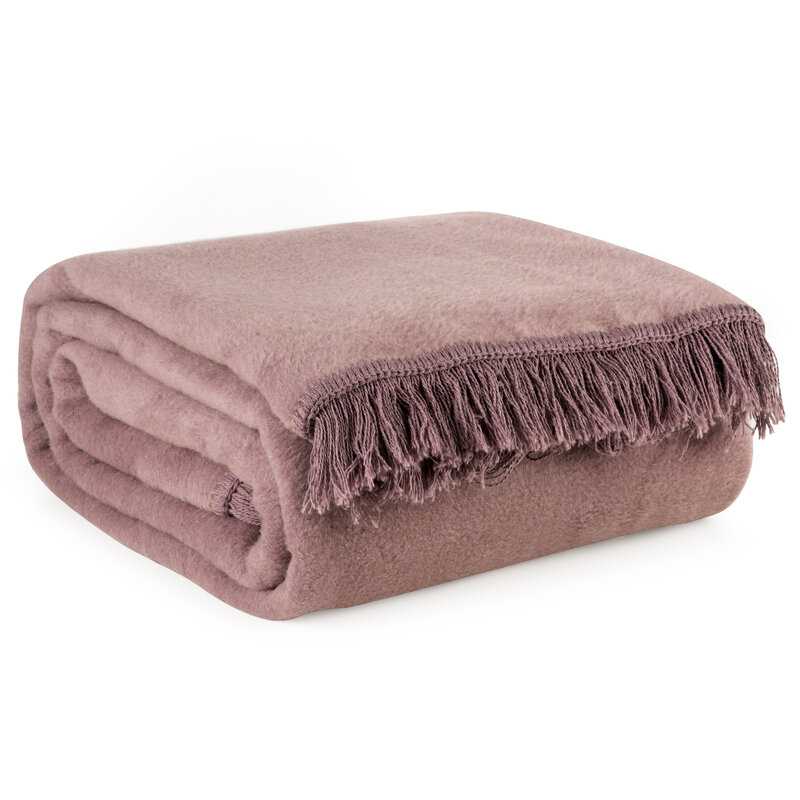 Deka so strapcami AKRYL7 220x240cm staroružová