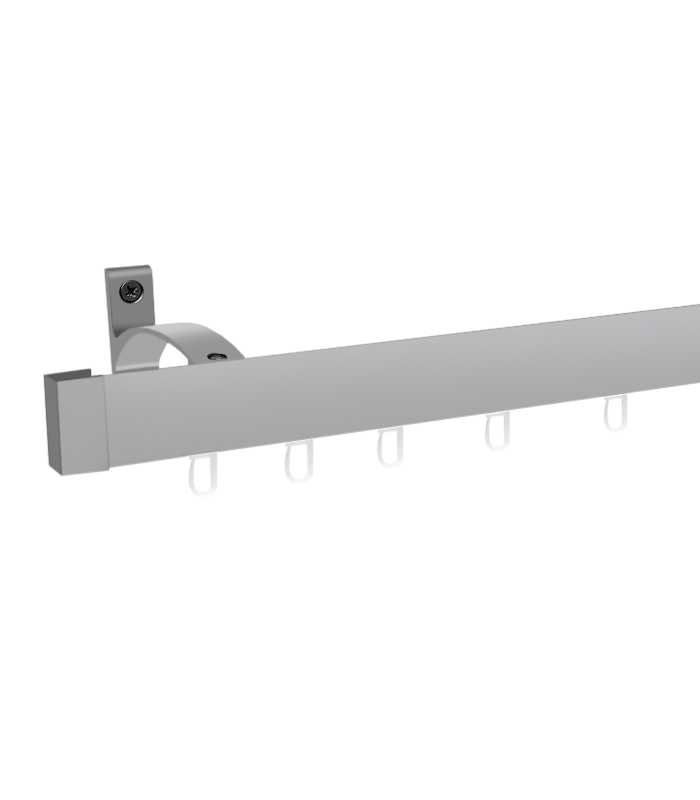 Hliníková garniža LUXOR Inox s háčikmi