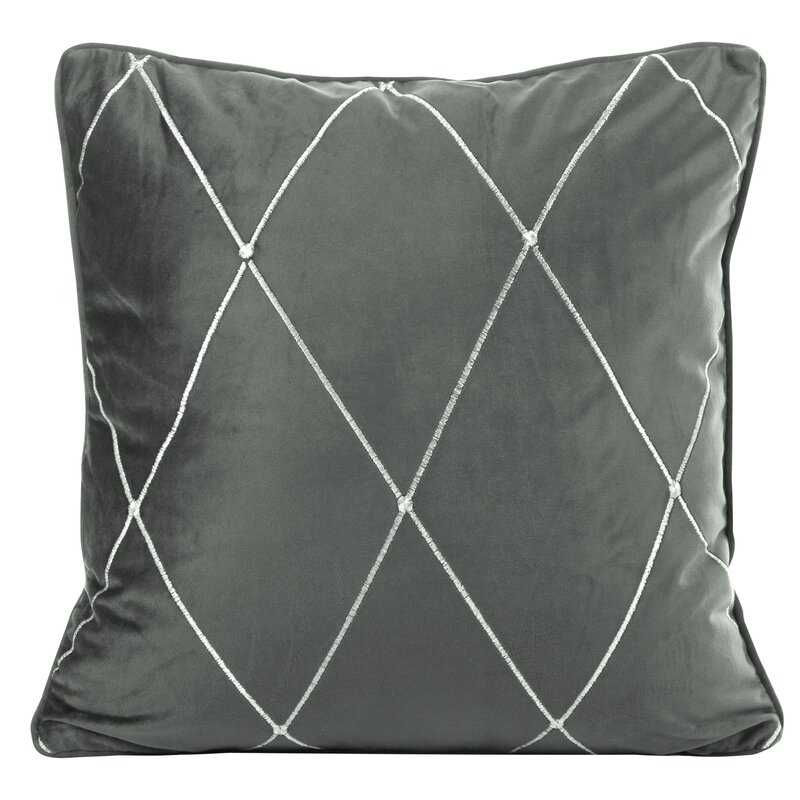 Obliečka na vankúš PIERRE CARDIN MARGO 45x45cm sivá/strieborná