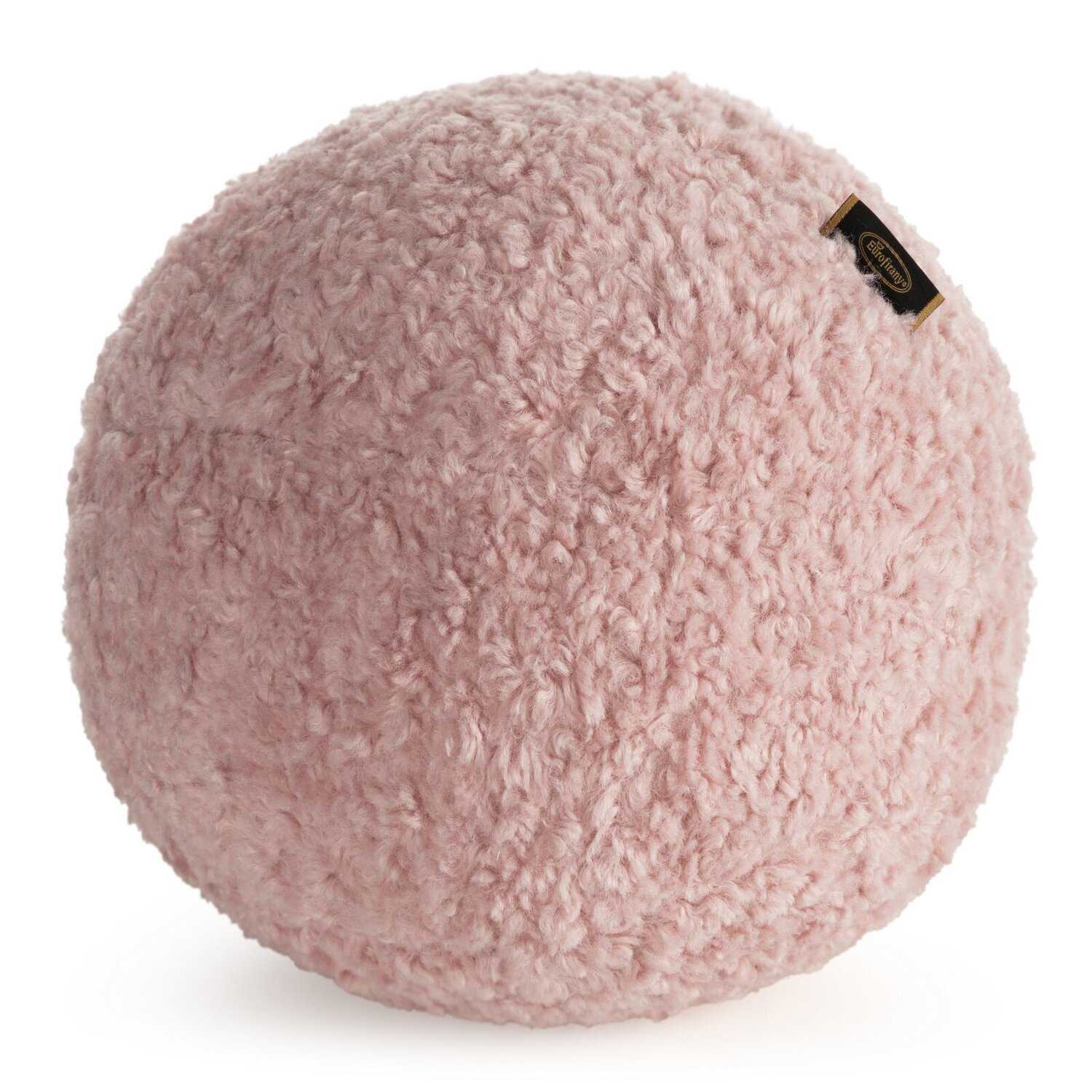 Vankúš guľa BUKLA ∅ 24 cm ružový