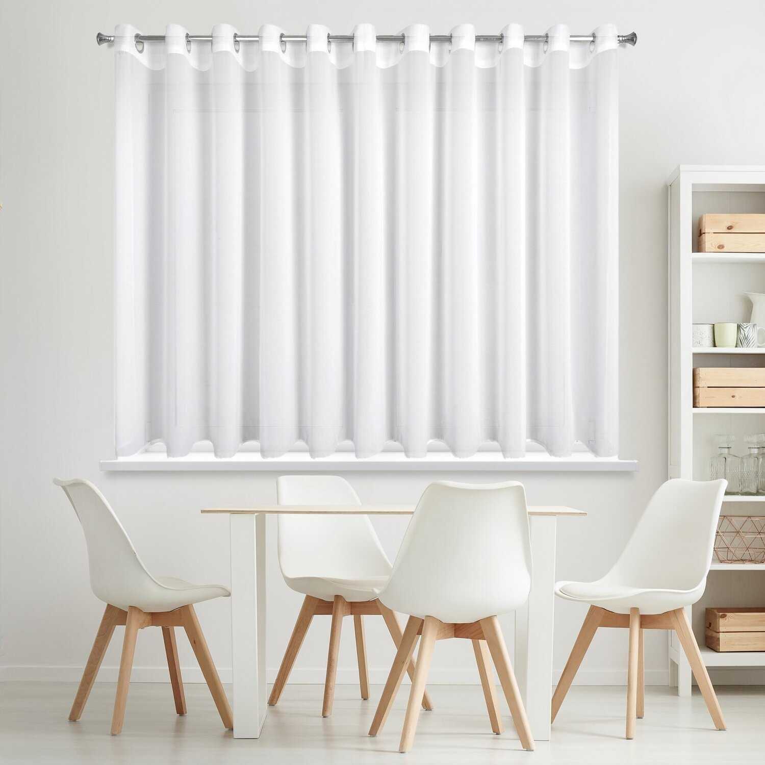 Záclona DEBRA na krúžkoch 400x160cm biela