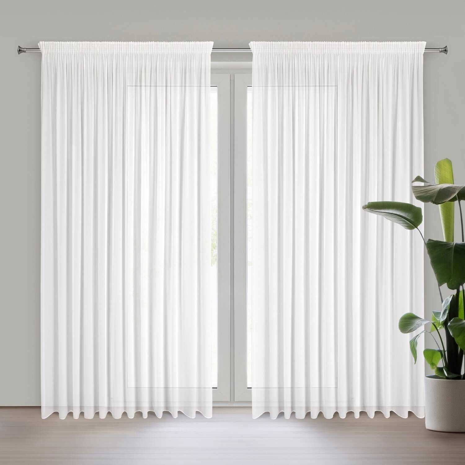 Záclona DEBRA na páske 300x270cm biela
