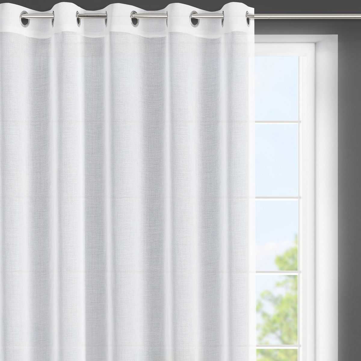Záclona LANA na krúžkoch 350x150cm biela 
