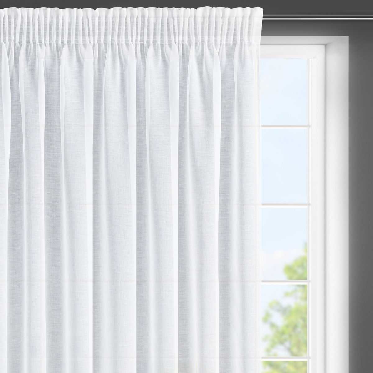 Záclona LANA na páske 350x150cm biela