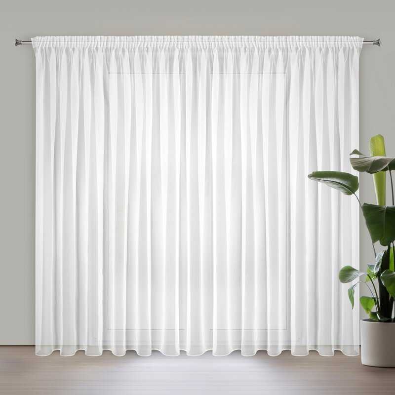 Záclona LUCY na páske biela 300x270cm