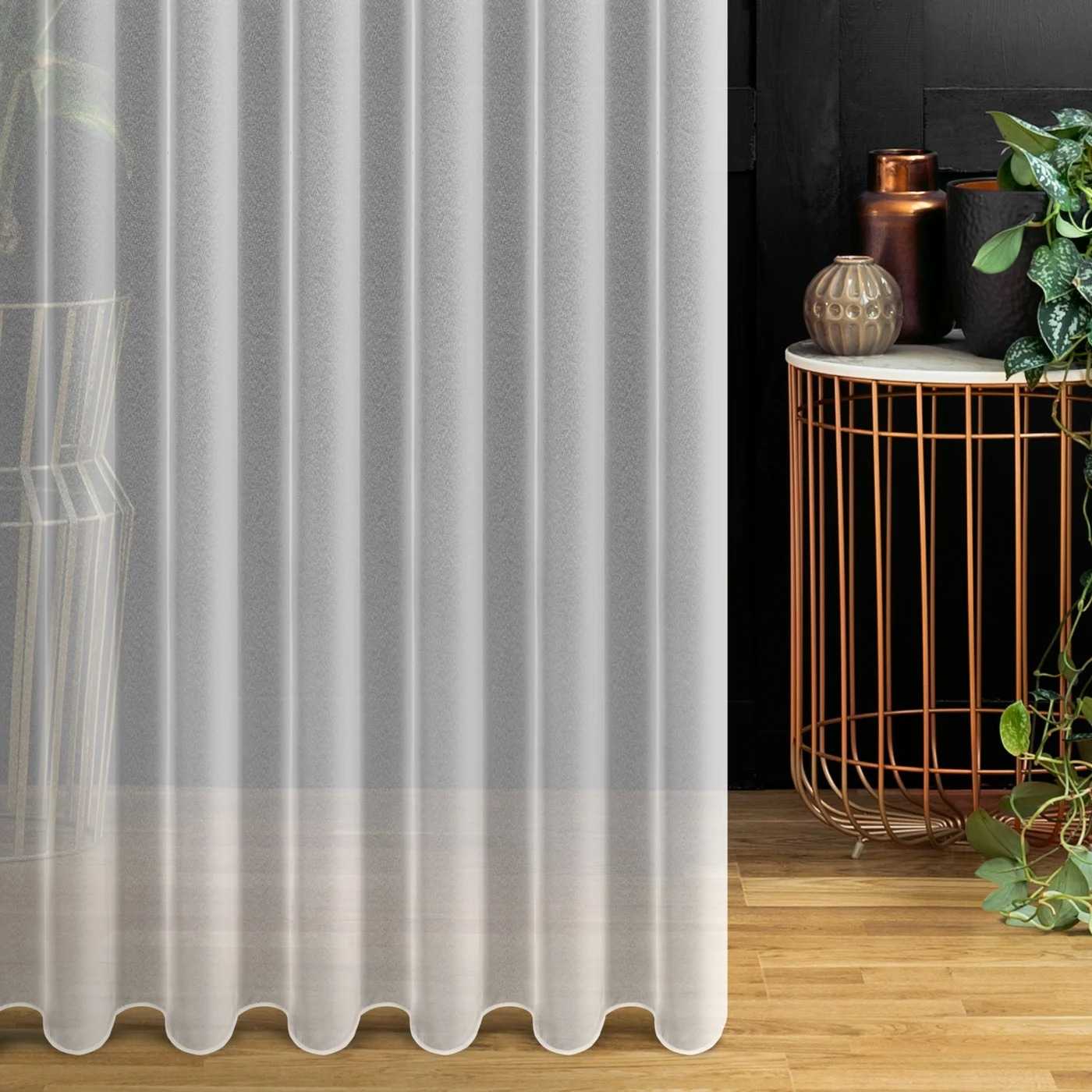Záclona metráž 1070A markizeta biela, 300cm