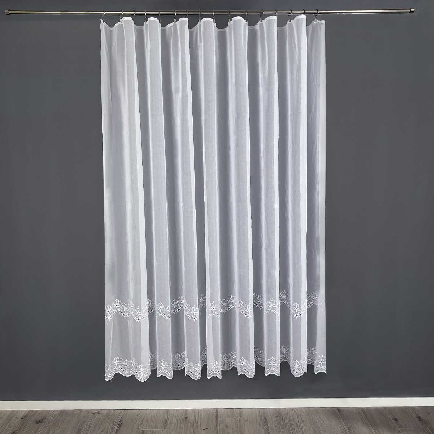 Záclona metráž 18182/1 briliant biela, 180cm