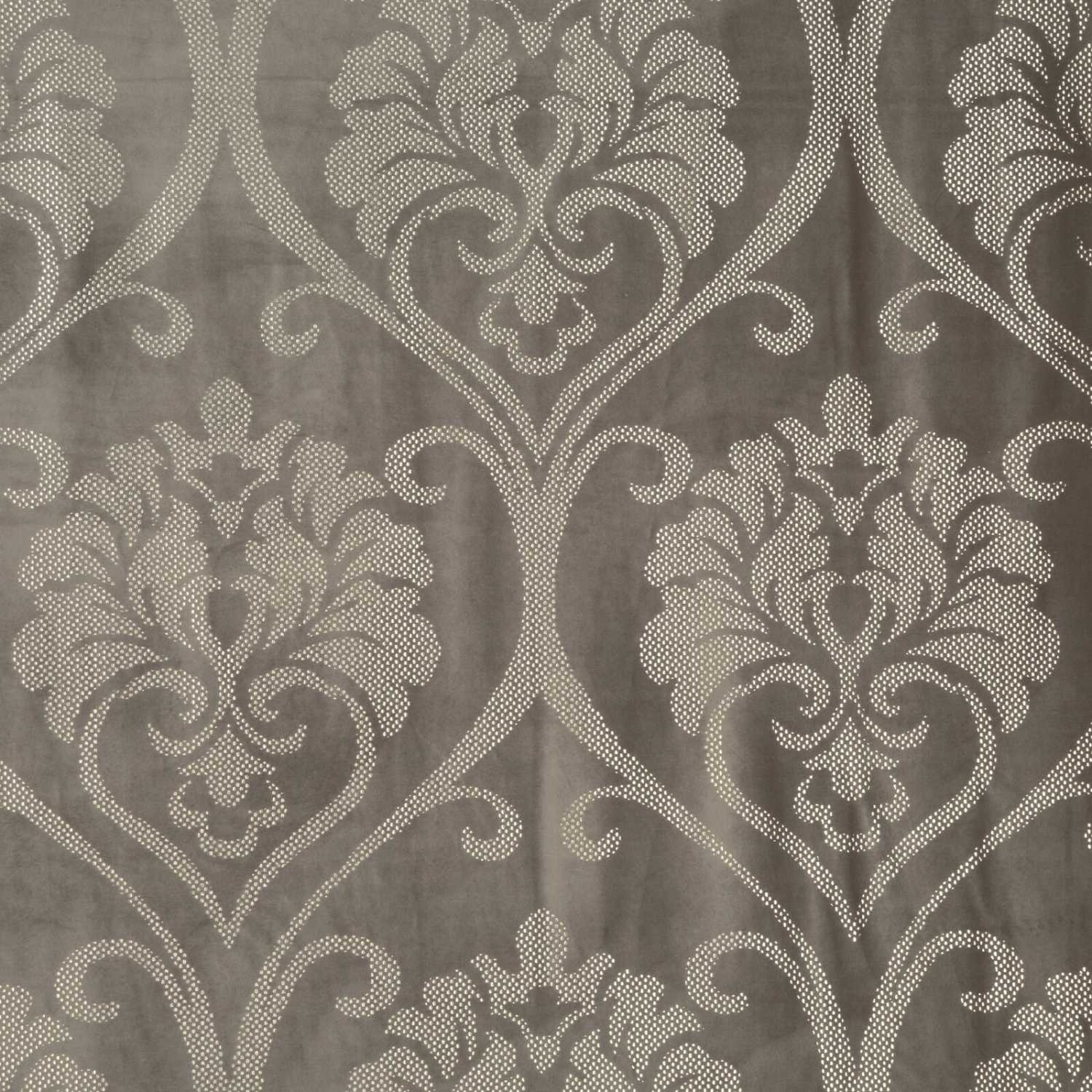 Zamatový záves DAMASK béžový/zlatý, 300cm