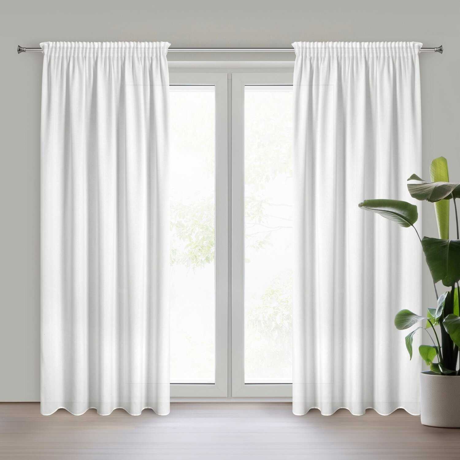 Záves ERIS na páske 140x270cm biely