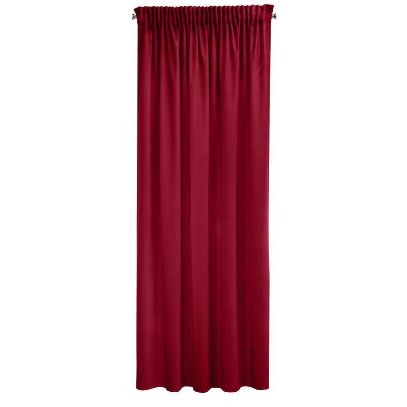 Záves PIERRE CARDIN SIBEL na páske bordový 140x270cm