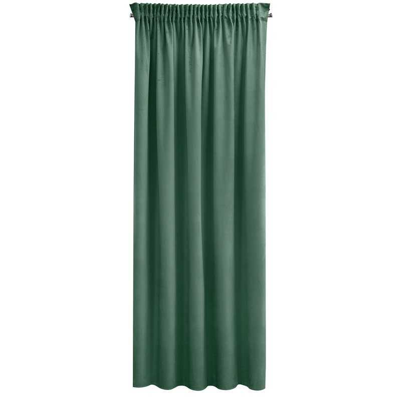 Záves PIERRE CARDIN SIBEL na páske tmavý mätový 140x270cm
