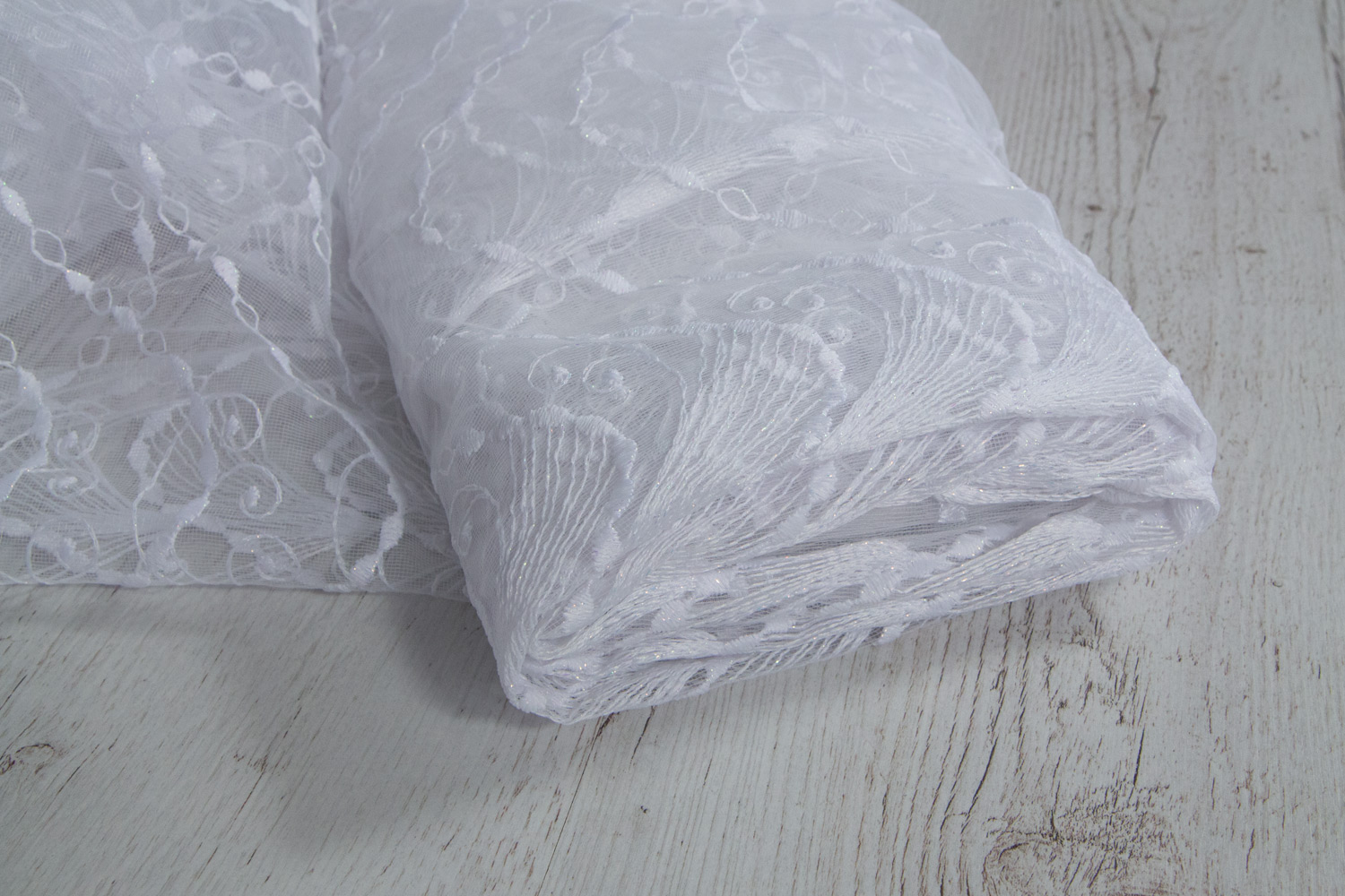 Záclona metráž 8716 biela, 250cm - 4 m 250