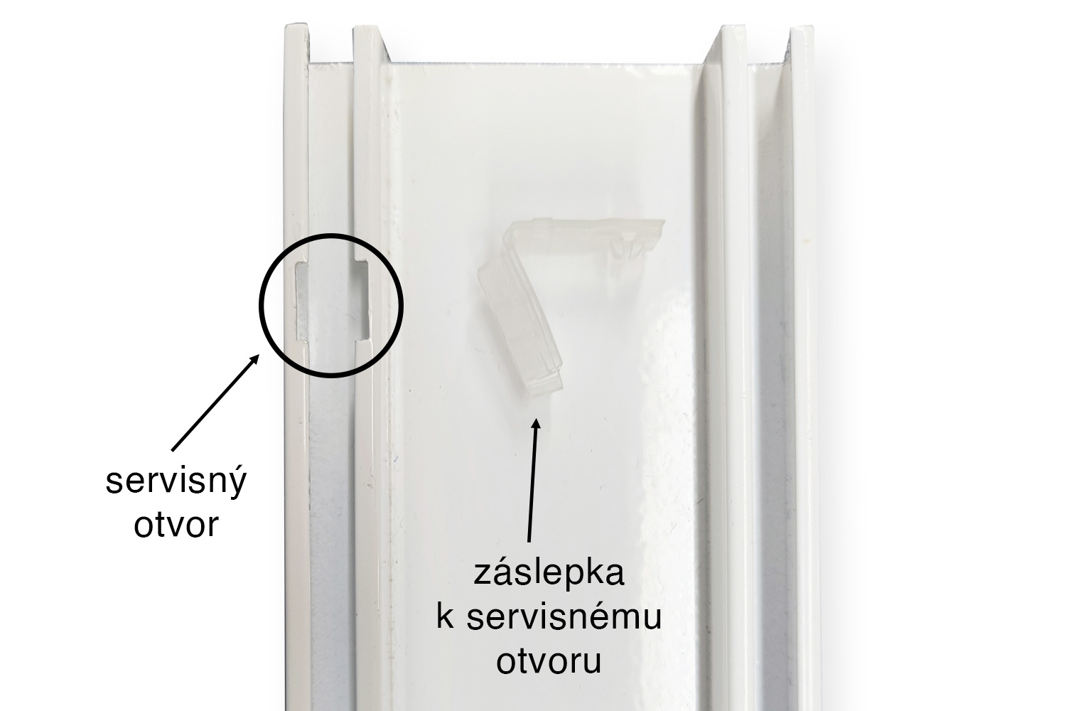Stropná hliníková koľajnica 1-drážková s príslušenstvom 1.DR-150 1-drážková