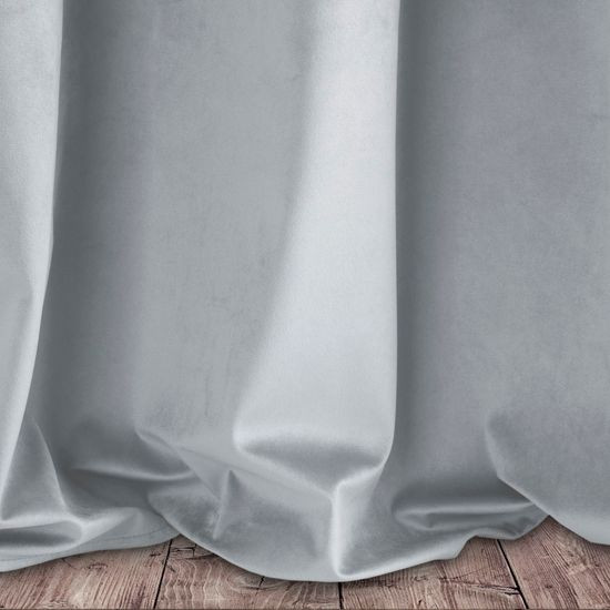 Záves PIERRE na krúžkoch svetlý strieborný 140x250cm 140x250