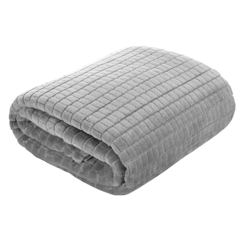 Deka z mikroflanelu CINDY2 170x210cm strieborná 170x210