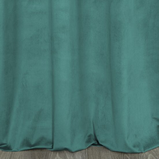 Záves PERI na krúžkoch tmavý tyrkysový 140x250 cm 140x250