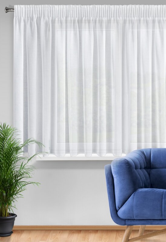 Záclona LANA na páske 350x150cm biela 350x150