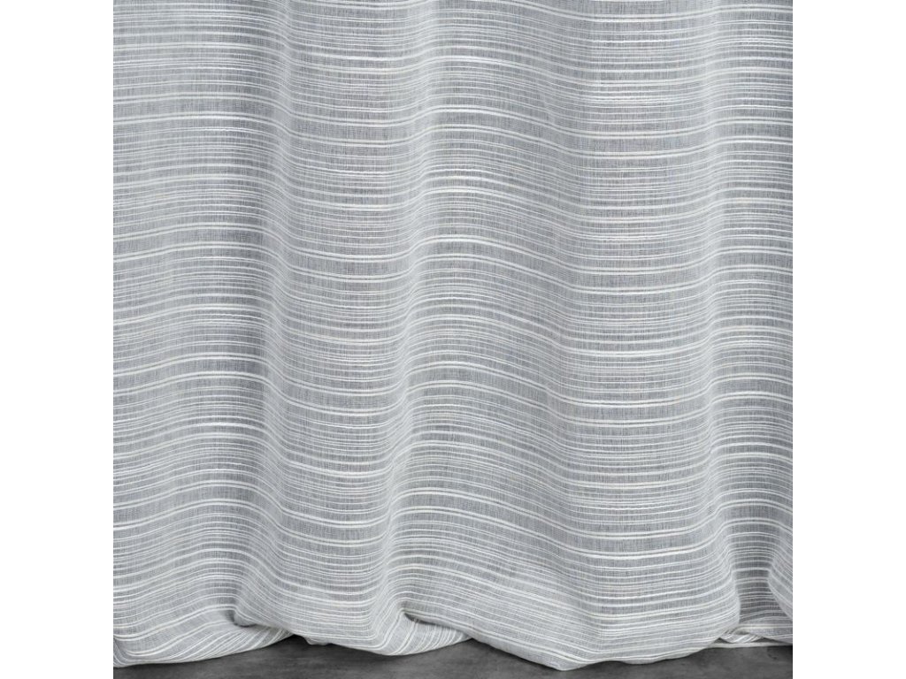 Záclona ARIA na krúžkoch sivá 140x250 cm 140x250
