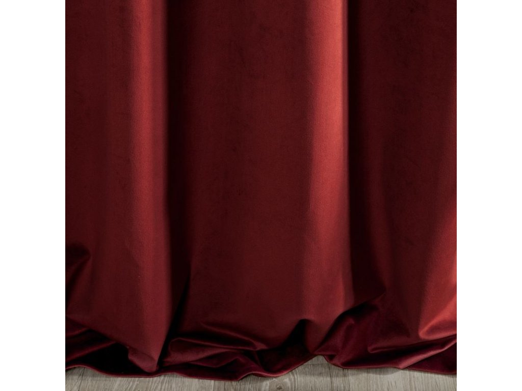 Záves RIA na páske tmavý bordový 140x270cm 140x270
