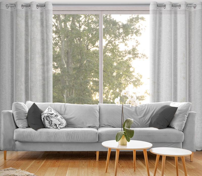 Záves AMARI na krúžkoch sivý 140x250 cm 140x250