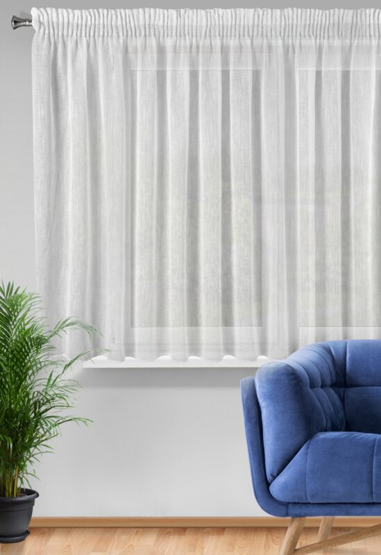 Záclona CARLA na páske biela 300x145cm 300x145
