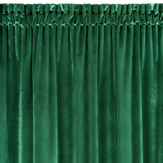 Záves SAMANTA na páske tmavozelený 140x300cm 140x300