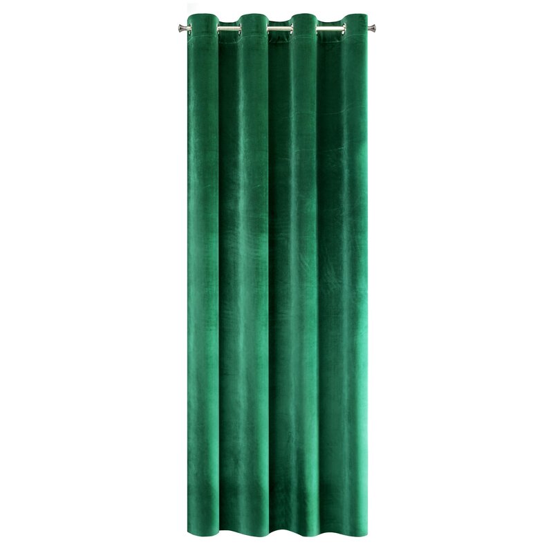 Záves SAMANTA na krúžkoch tmavozelený 140x250cm 140x250