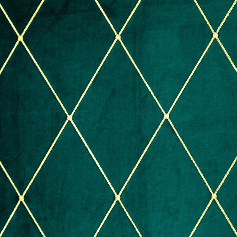 Záves PIERRE CARDIN MARGO na krúžkoch tmavý tyrkysový/zlatý 140x250cm 140x250