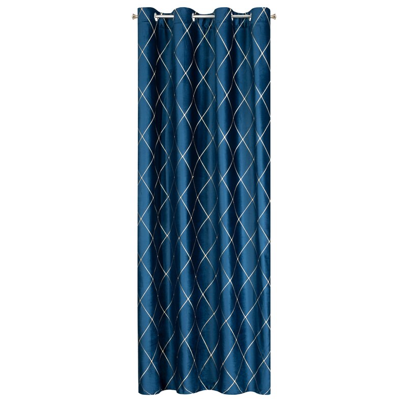 Záves PIERRE CARDIN MARGO na krúžkoch granátový/zlatý 140x250cm 140x250