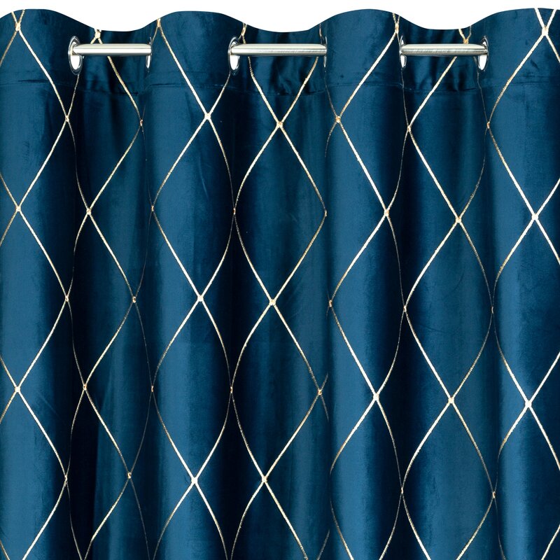 Záves PIERRE CARDIN MARGO na krúžkoch granátový/zlatý 140x250cm 140x250