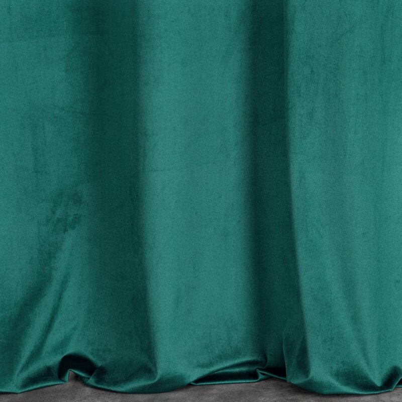 Záves AGNES na krúžkoch tyrkysový 140x250cm 140x250