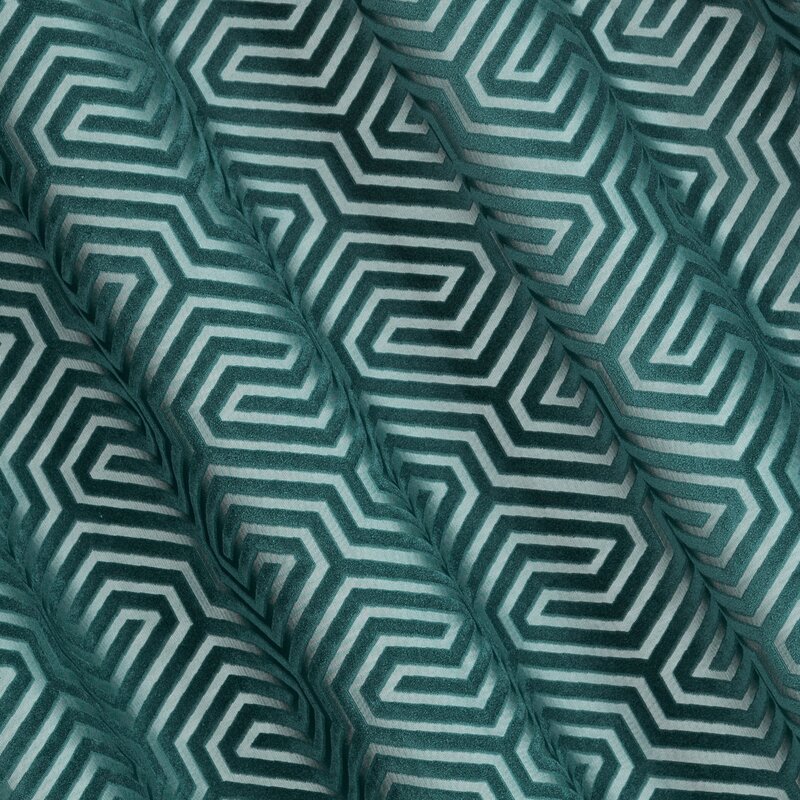 Záves PIERRE CARDIN INGA na krúžkoch tyrkysový 140x250cm 140x250