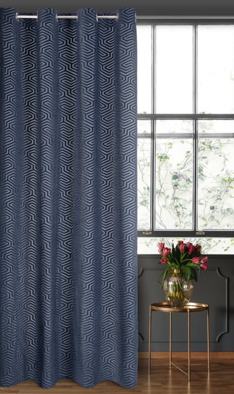 Záves PIERRE CARDIN INGA na krúžkoch granátový 140x250cm 140x250