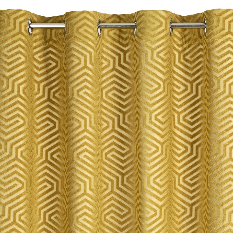 Záves PIERRE CARDIN INGA na krúžkoch zlatý 140x250cm 140x250
