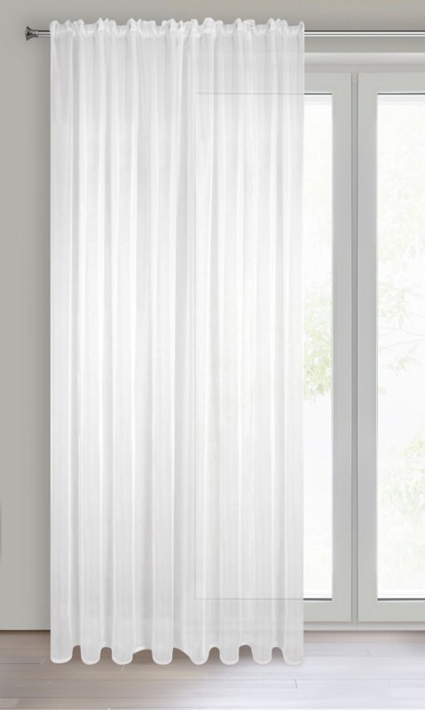 Záclona LUCY na páske biela 140x270cm 140x270