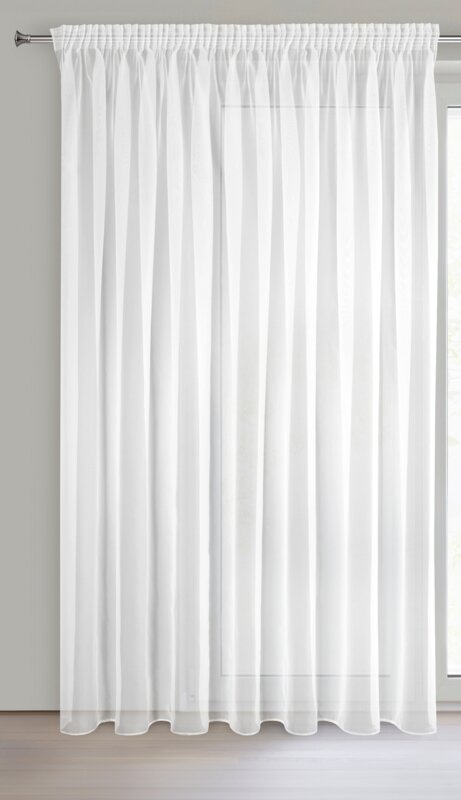 Záclona LUCY na páske biela 300x250cm 300x250