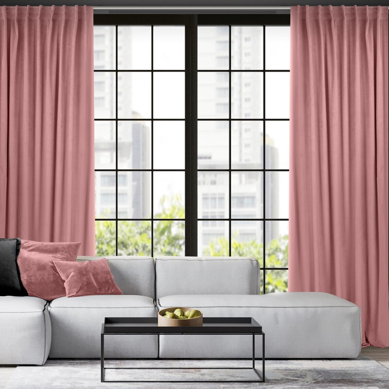 Záves MADLEN na flex páske staroružový 140x300cm 140x300