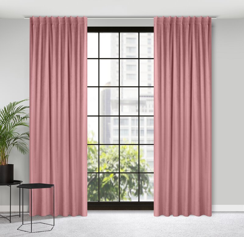 Záves MADLEN na flex páske staroružový 140x300cm 140x300