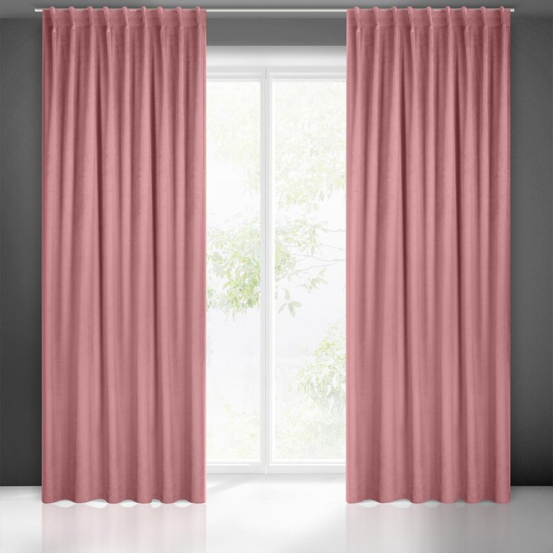Záves MADLEN na flex páske staroružový 140x300cm 140x300
