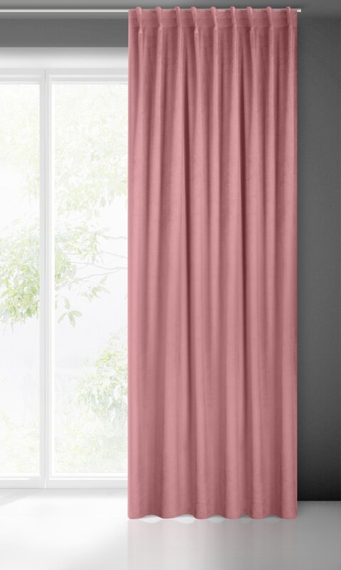 Záves MADLEN na flex páske staroružový 140x300cm 140x300
