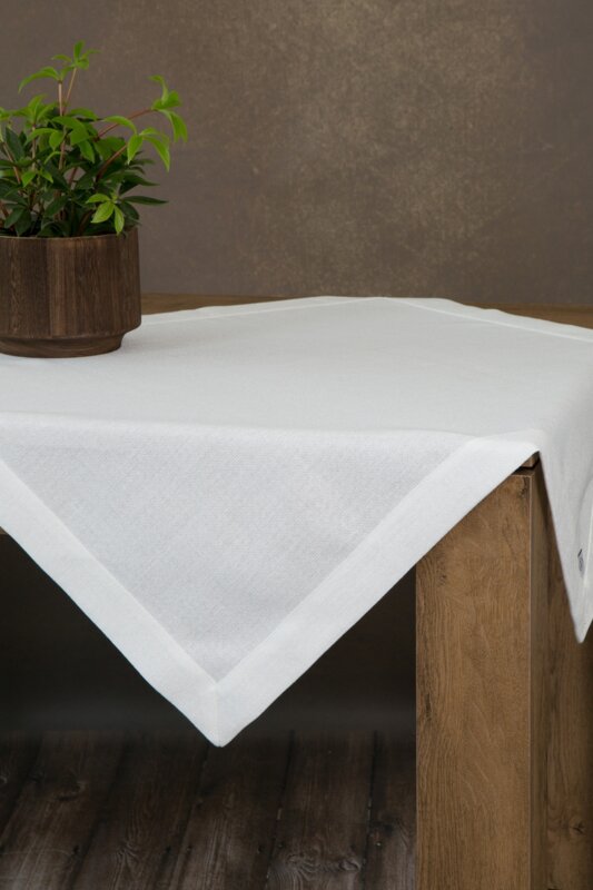 Hotový obrus STELLA2 biely 85x85