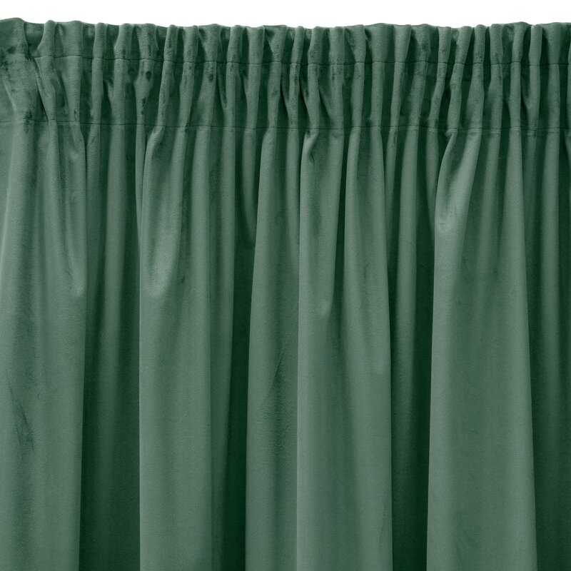 Záves PIERRE CARDIN SIBEL na páske tmavý mätový 140x270cm 140x270