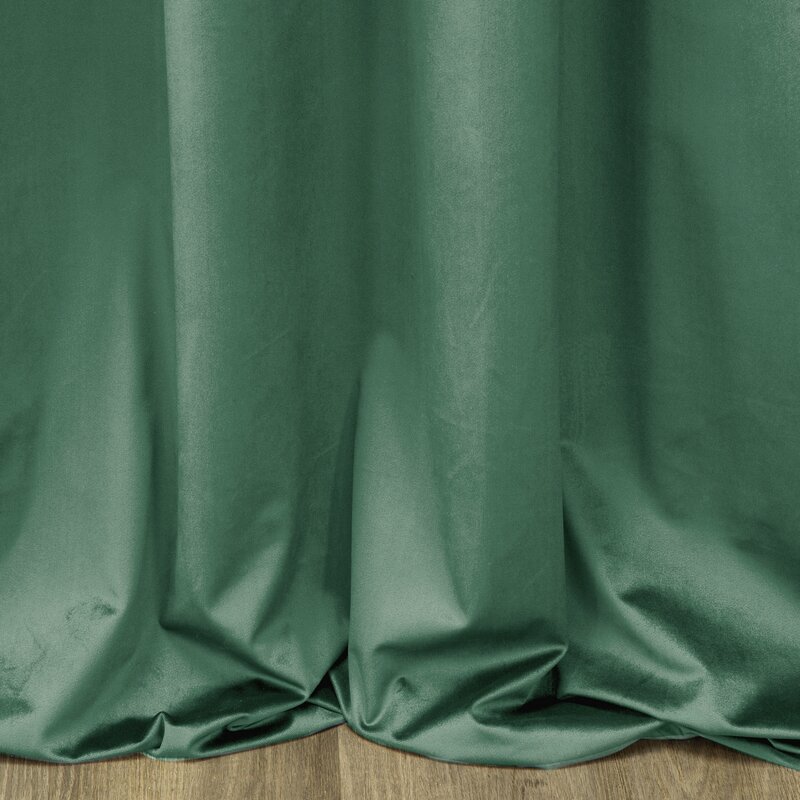 Záves PIERRE CARDIN SIBEL na páske tmavý mätový 140x270cm 140x270