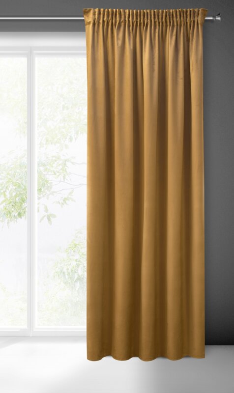 Záves PIERRE CARDIN SIBEL na páske medový 140x270cm 140x270