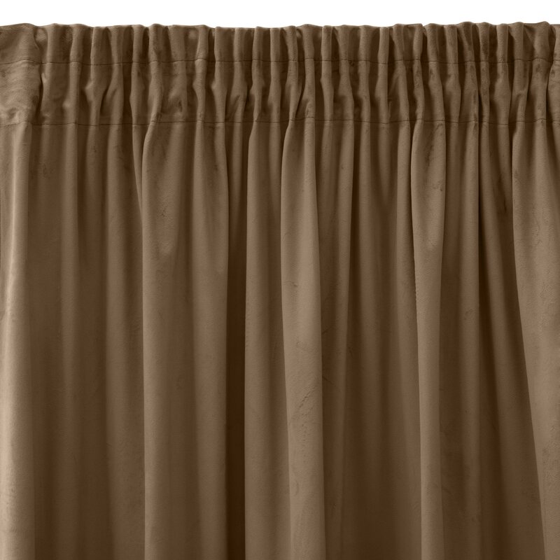Záves PIERRE CARDIN SIBEL na páske hnedý 140x270cm 140x270