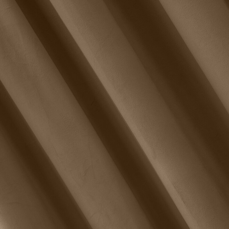 Záves PIERRE CARDIN SIBEL na páske hnedý 140x270cm 140x270