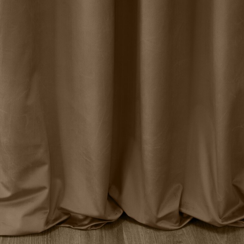 Záves PIERRE CARDIN SIBEL na páske hnedý 140x270cm 140x270