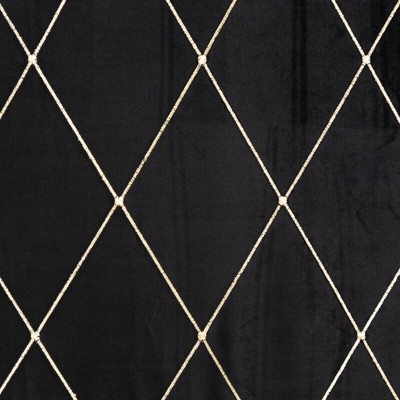 Záves PIERRE CARDIN MARGO na krúžkoch čierny/zlatý 140x250cm 140x250