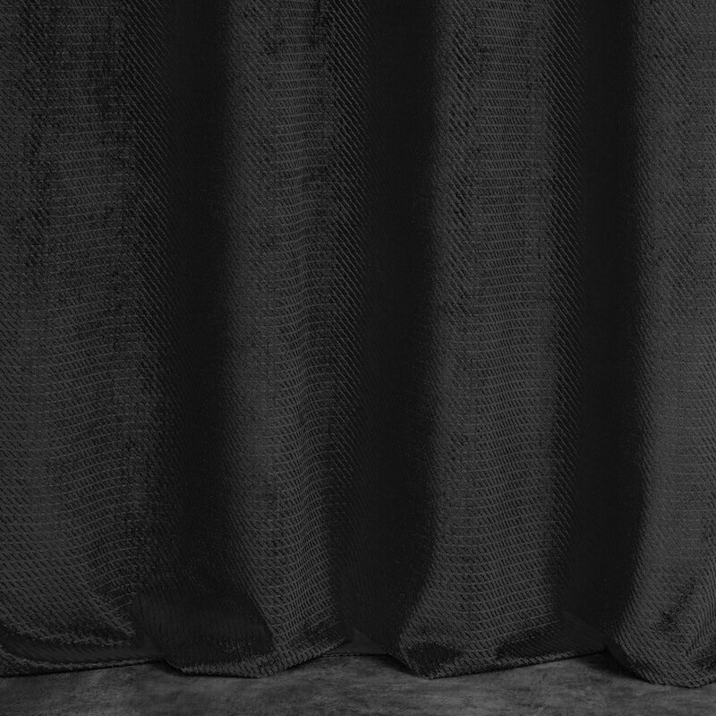 Záves ELIZA na krúžkoch čierny 140x250cm 140x250