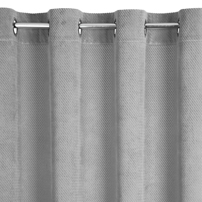 Záves ELIZA na krúžkoch sivý 140x250cm 140x250